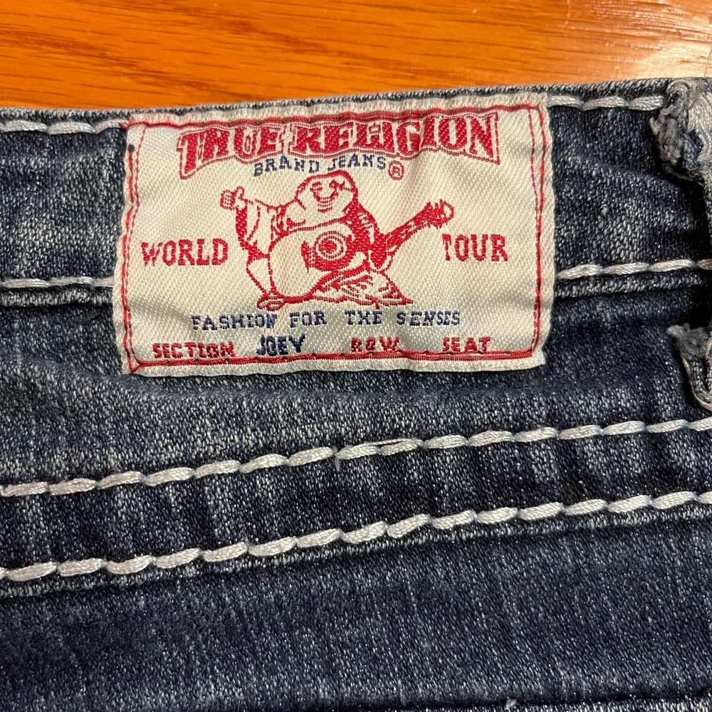 True Religion Joey Twist Super T Low Rise Bootcut Jeans Size 27 Y2K - Picture 6 of 10